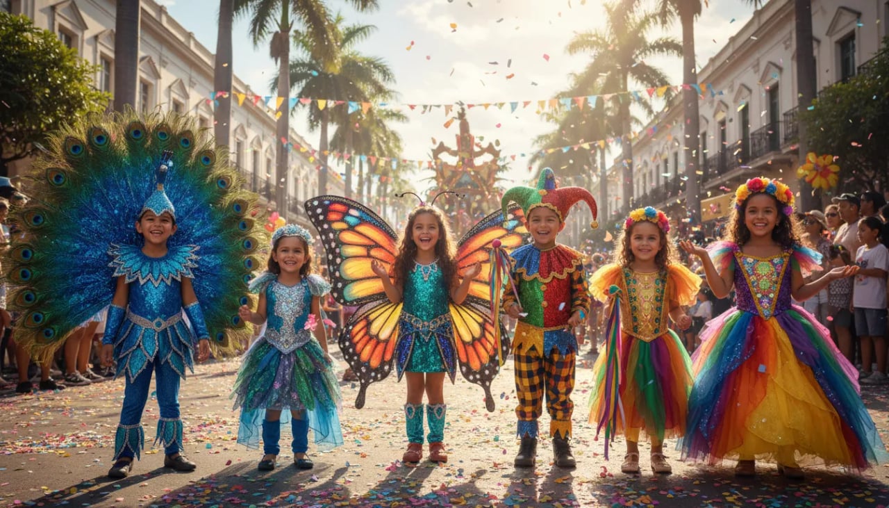Colorful Carnival Costumes for Kids: Play & Parade Cover
