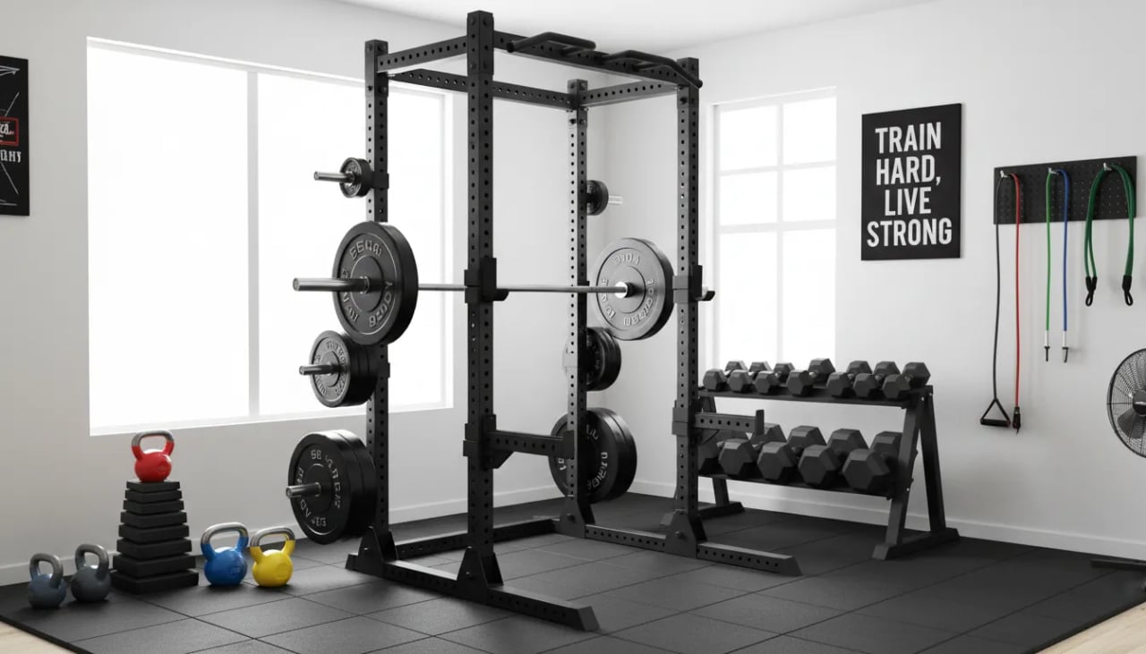 The home gym rack is the ideal solution at home Cover