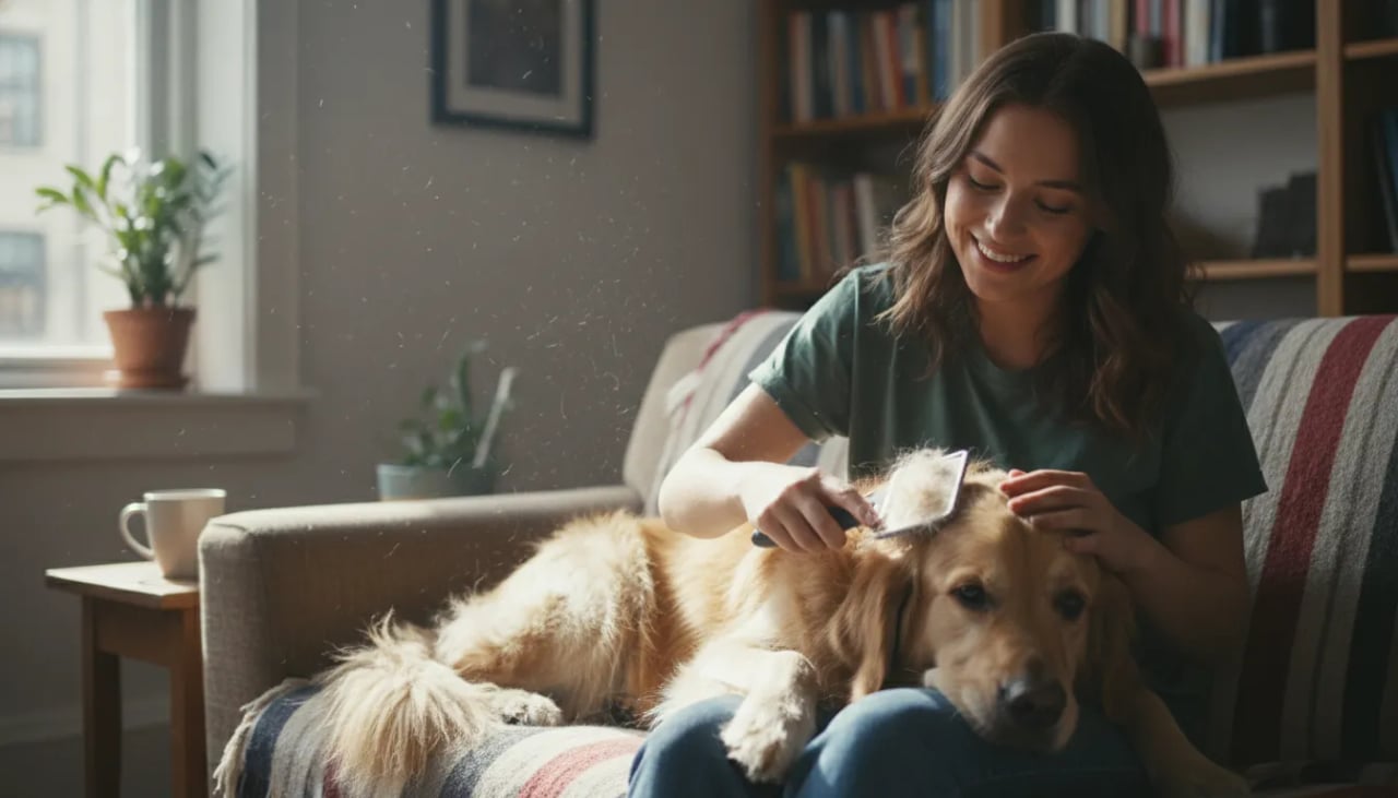 Regularly brushing pets is essential for health Cover