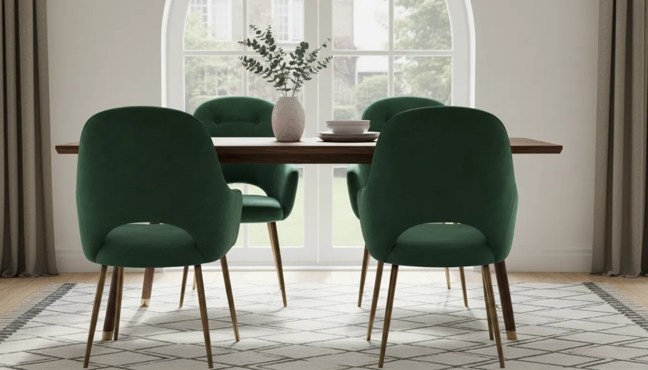 Velvet dining chairs: comfort, elegance, refinement Cover