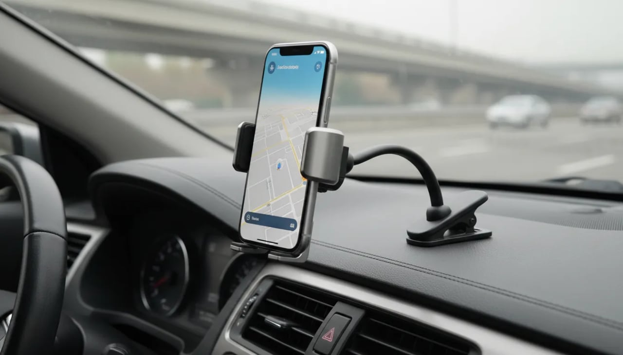 Practical and universal car phone holder designed for safety Cover